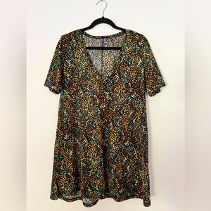 ZARA Black Floral Dress